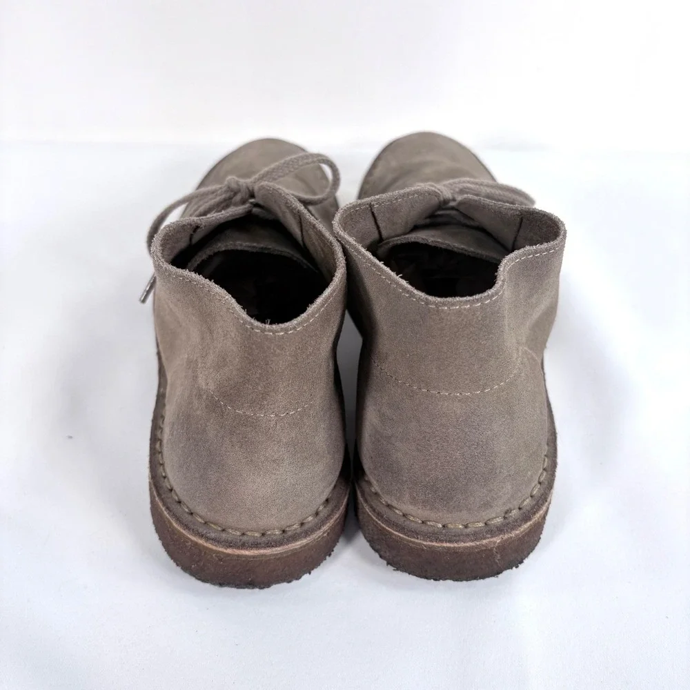 J.Crew MacAlister Desert Boots Taupe Suede Italian Made Crepe Sole Chukka Men 8